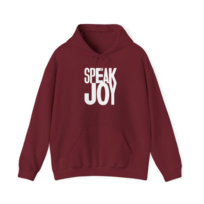 Speak Joy   White Hooded