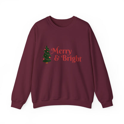 Christmas Sweatshirt Merry & Bright Unisex