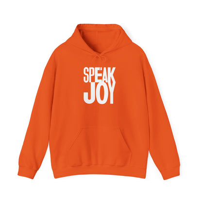 Speak Joy   White Hooded