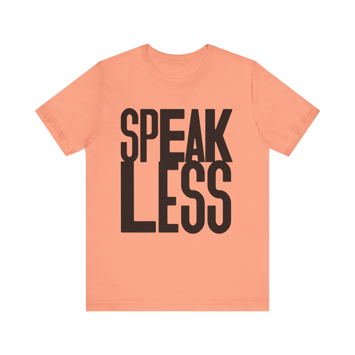 Speak less with black letters