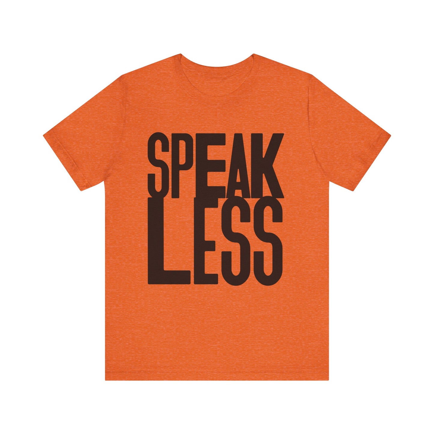 Speak less with black letters