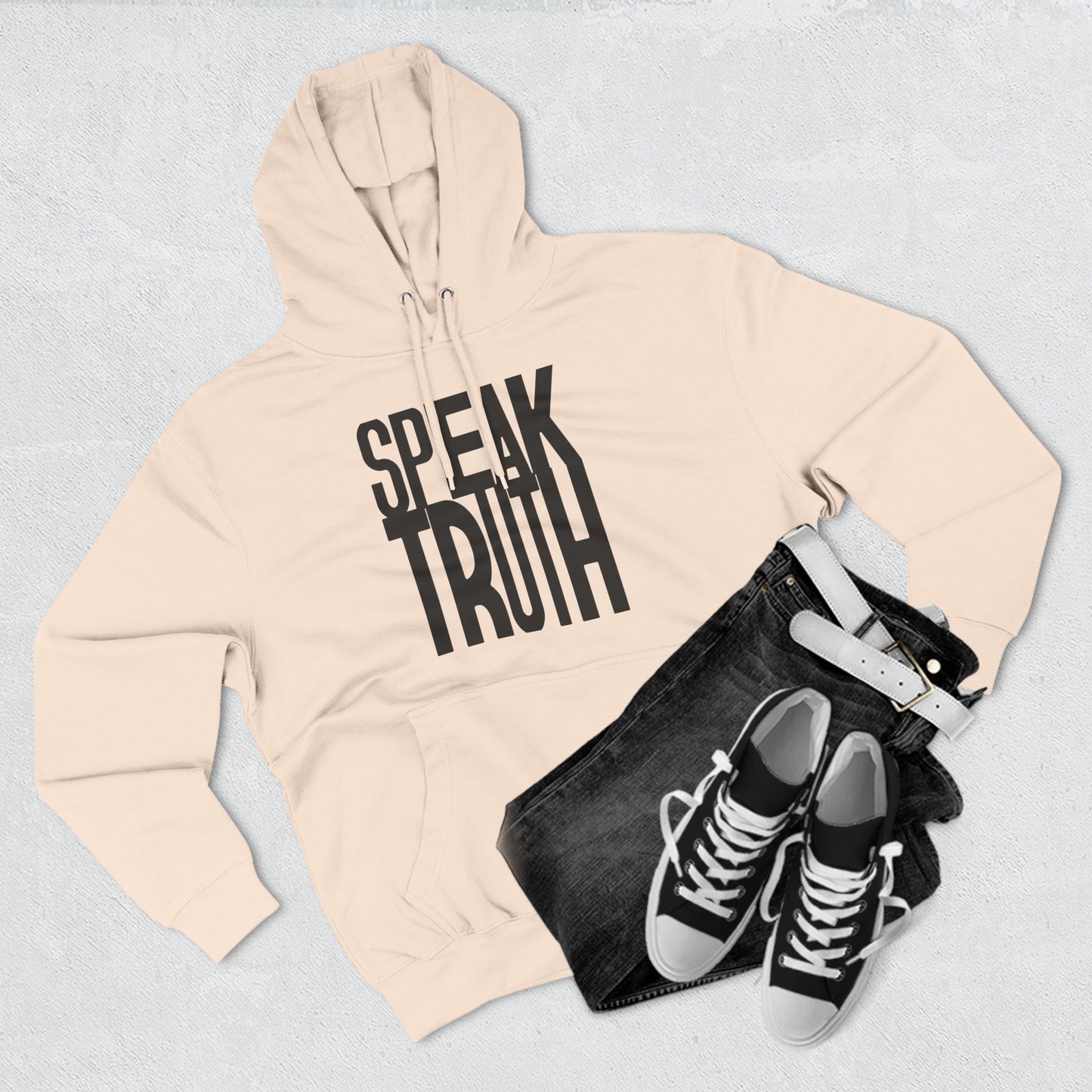 Fleece Hoodie - 'You are what you SPEAK'