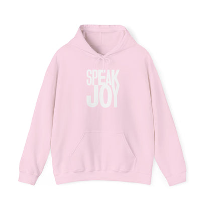 Speak Joy   White Hooded