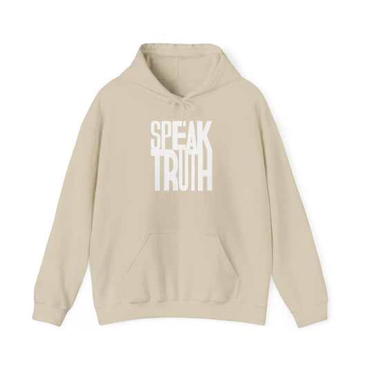 Speak Truth white letters™ Hooded Sweatshirt