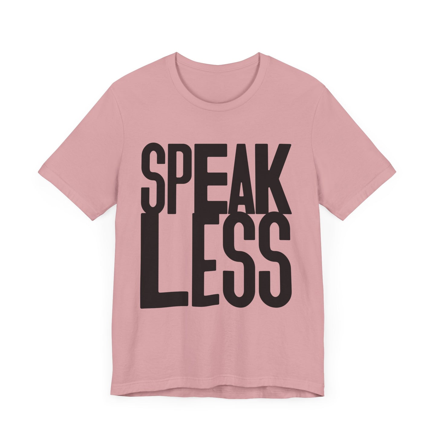 Speak less with black letters