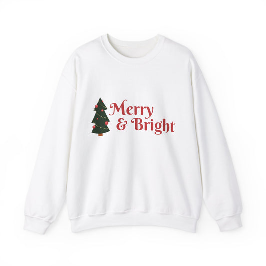 Christmas Sweatshirt Merry & Bright Unisex