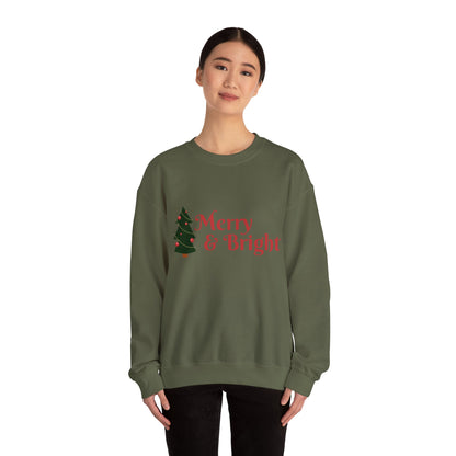 Christmas Sweatshirt Merry & Bright Unisex