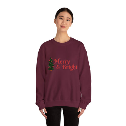 Christmas Sweatshirt Merry & Bright Unisex