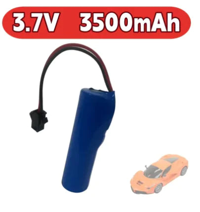 3.7V 3500mAh 18650 Li-ion Battery For Toys Car SM-2P Plug Boat Car Water soft Gun Battery Parts